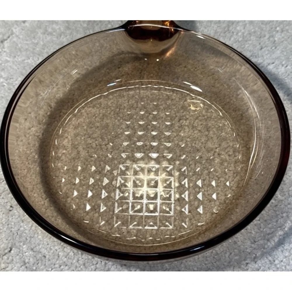CorningWare Visions Amber Glass Skillet – 7″ Vintage Non-Toxic Cookware